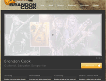 Tablet Screenshot of brandoncookmusic.com